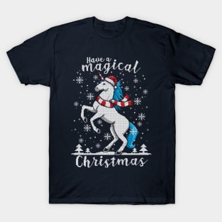 Magic unicorn ugly Christmas sweater T-Shirt